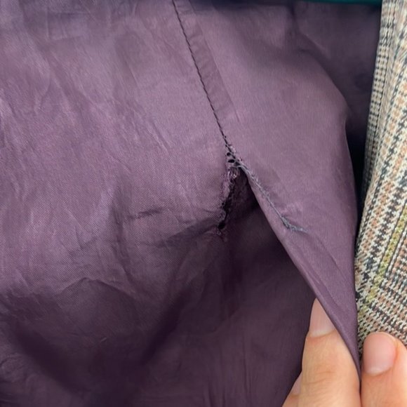 Rebecca King Plaid Belted Fall Jacket - Picture 8 of 10